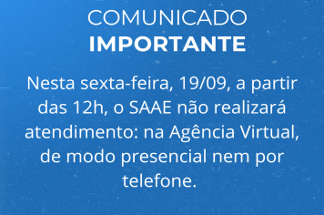 Atendimento suspenso momentaneamente. 