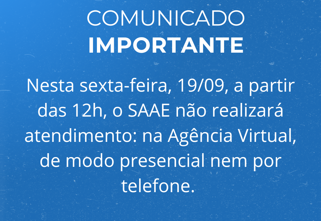 Atendimento suspenso momentaneamente. 